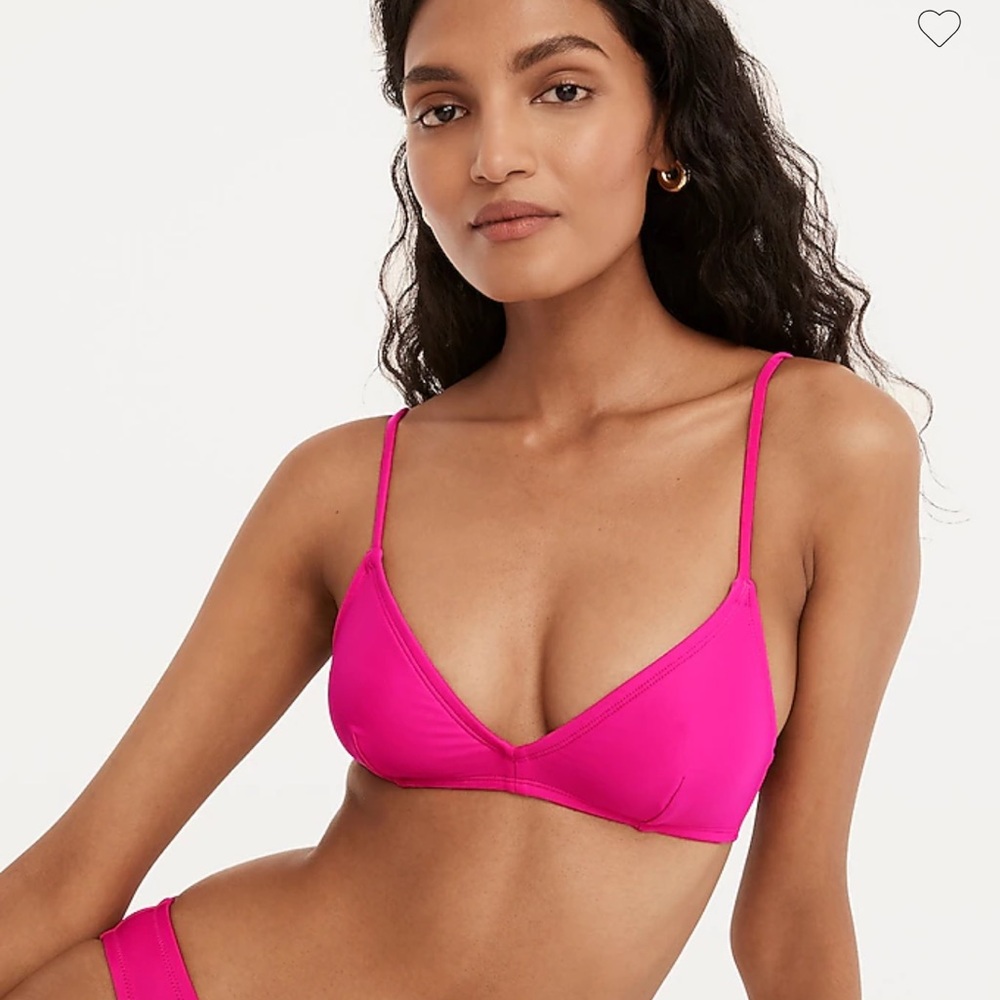 J. Crew Hot Pink Bikini Top